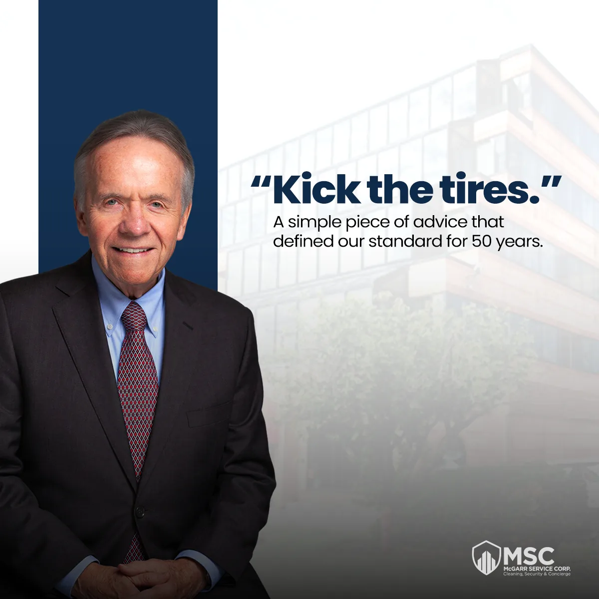 McGarr heritage post: Kick the tires, a simple piece of advice that defined our standard for 50 years